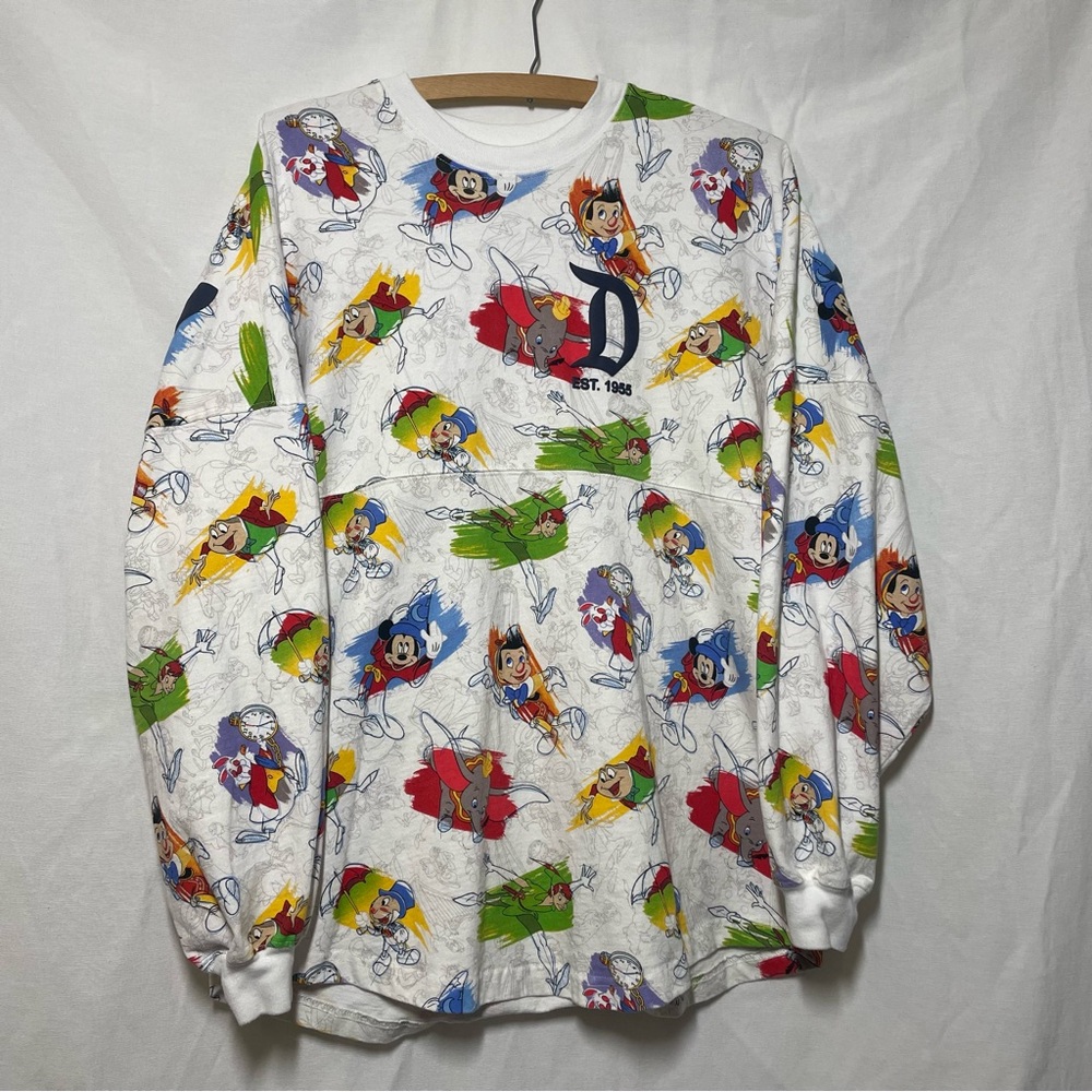 Vintage DisneyLand Resort Spirit Jersey Sweatshirt Small Oversized Unisex